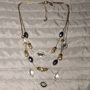 $1 with Bundle ~ Gold Tone Long Station Necklace 6301
